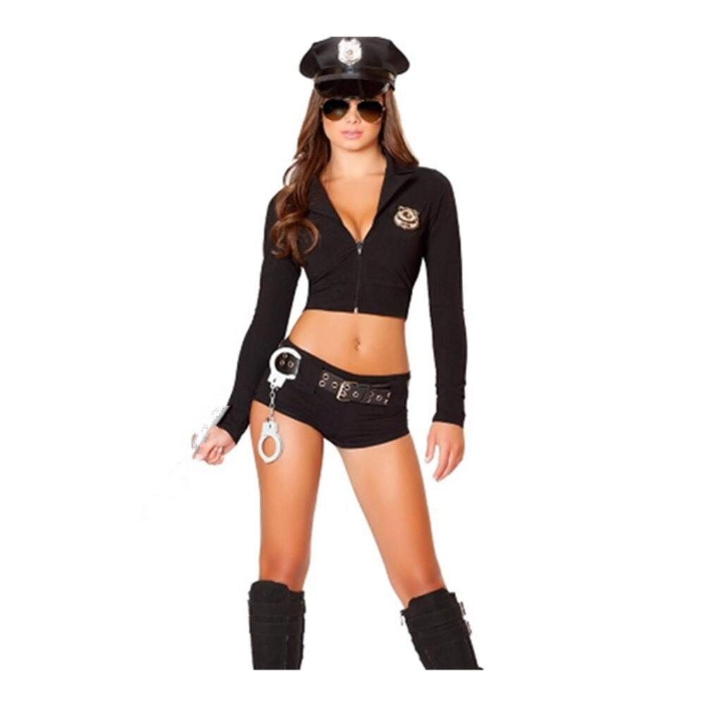 3151 Halloween Costume Sexy Police Officer Uniform Cosplay Lingerie Cops